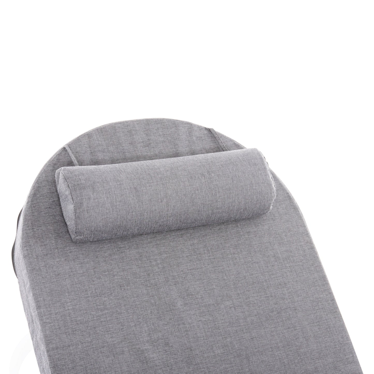 PROFESSIONAL SUNLOUNGER MALLOW HM10715.01 WHITE ALUMINUM & GREY CUSHION 198x71x40,5-103Hcm.