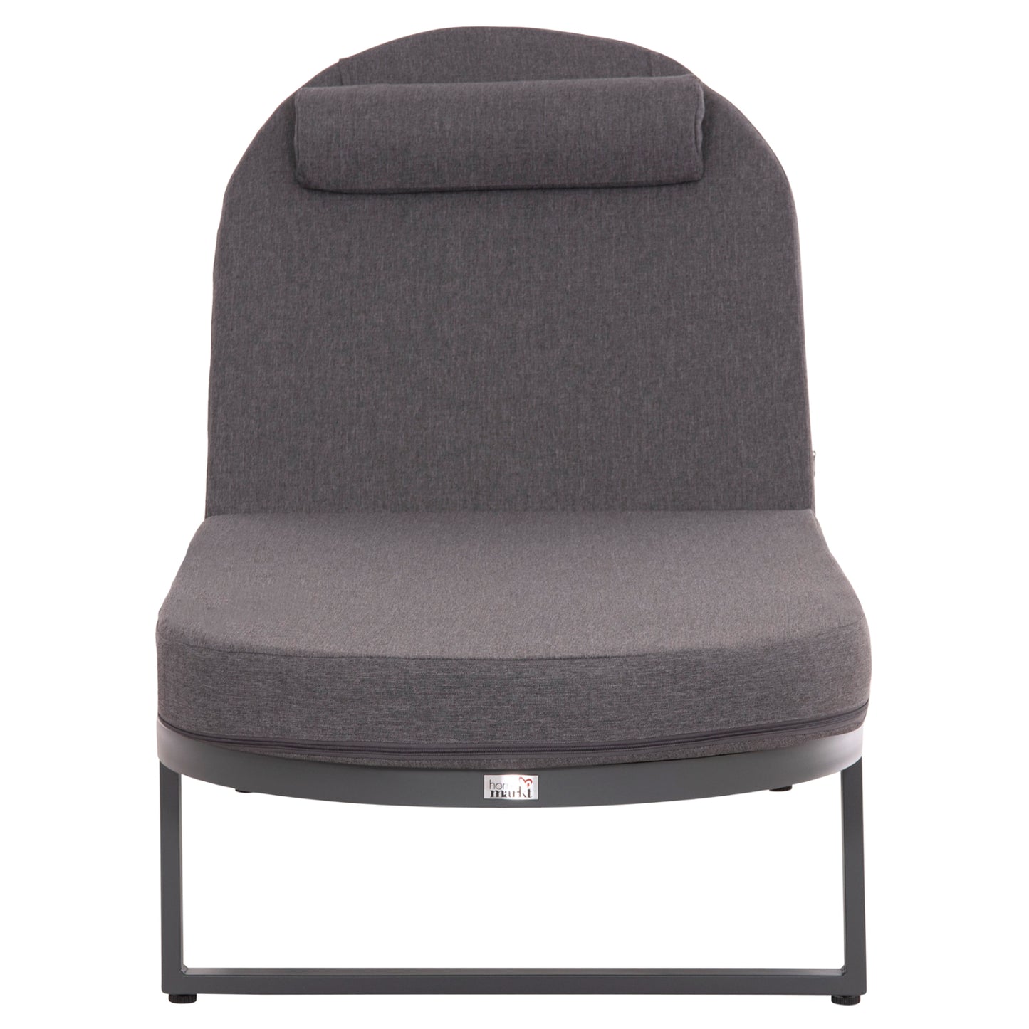 PROFESSIONAL SUNLOUNGER MALLOW HM10715.03 DARK GREY ALUMINUM & CUSHION 198x71x40,5-103Hcm.