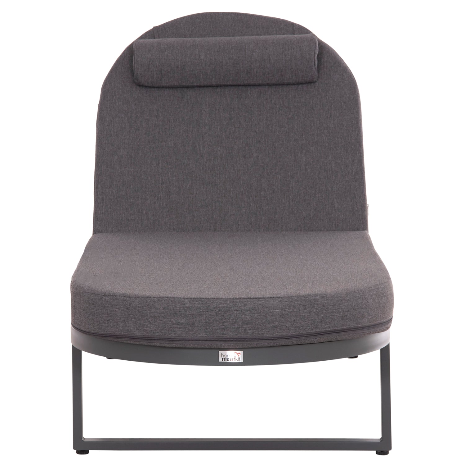 PROFESSIONAL SUNLOUNGER MALLOW HM10715.03 DARK GREY ALUMINUM & CUSHION 198x71x40,5-103Hcm.