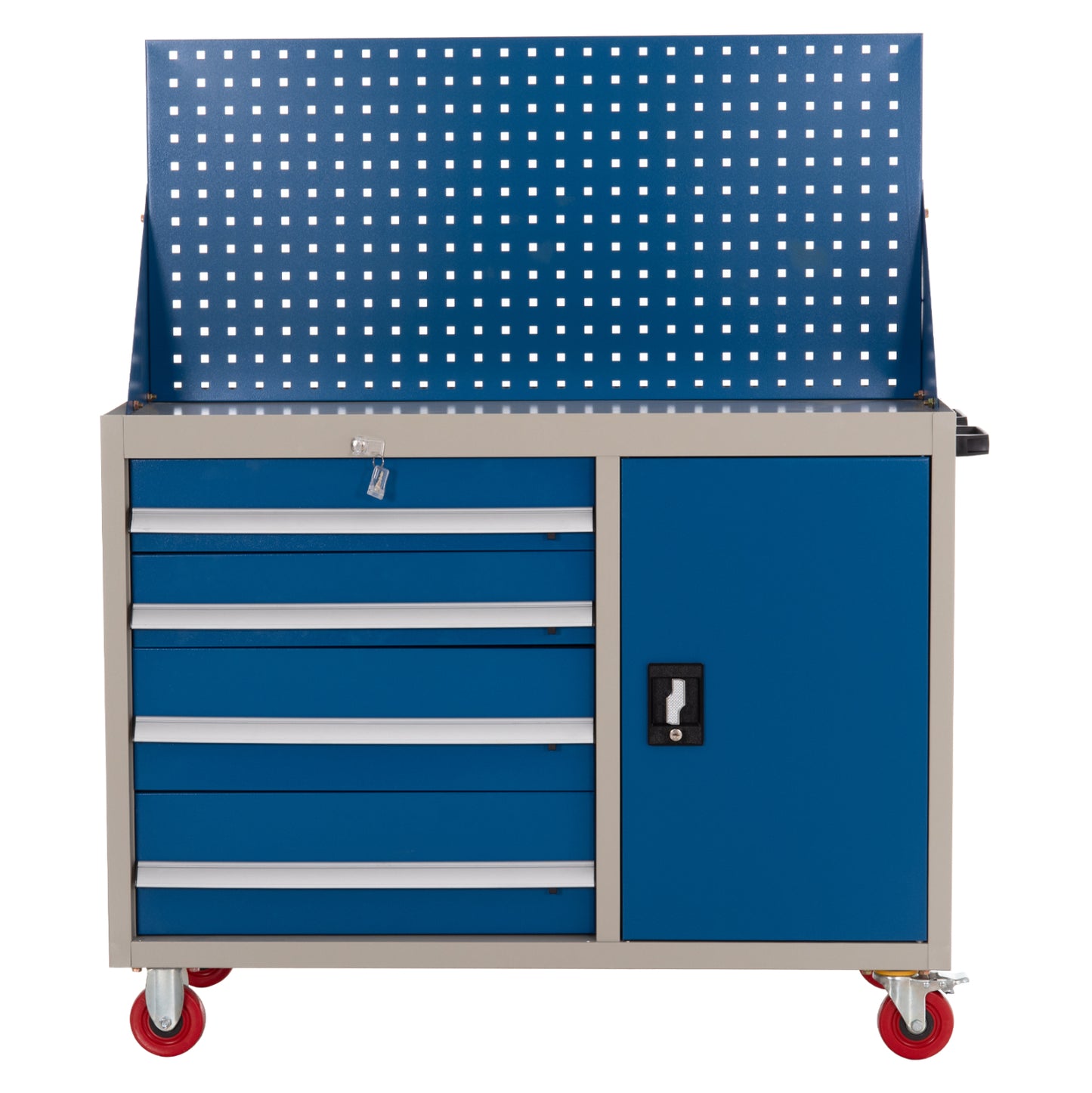 PROFESSIONAL TOOL CHEST HEAVY DUTY BRUTE HM6638 METALLIC IN BLUE/WHITE 107x51.5x132Hcm.