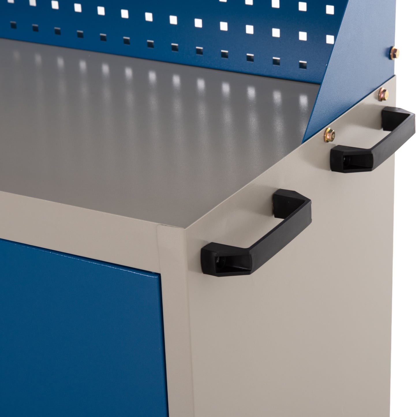 PROFESSIONAL TOOL CHEST HEAVY DUTY BRUTE HM6638 METALLIC IN BLUE/WHITE 107x51.5x132Hcm.