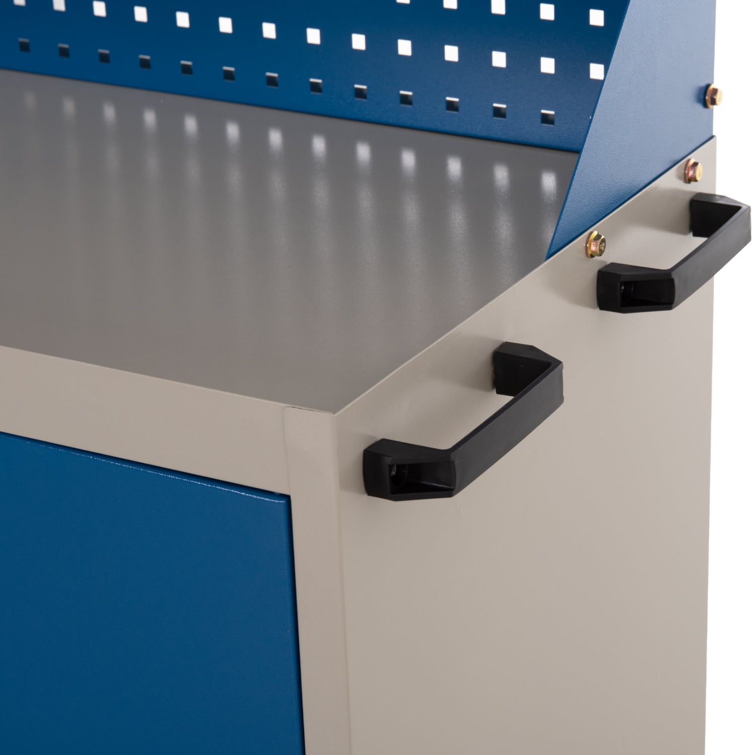 PROFESSIONAL TOOL CHEST HEAVY DUTY BRUTE HM6638 METALLIC IN BLUE/WHITE 107x51.5x132Hcm.