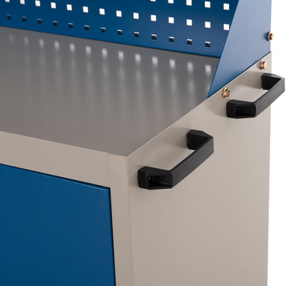 PROFESSIONAL TOOL CHEST HEAVY DUTY BRUTE HM6638 METALLIC IN BLUE/WHITE 107x51.5x132Hcm.