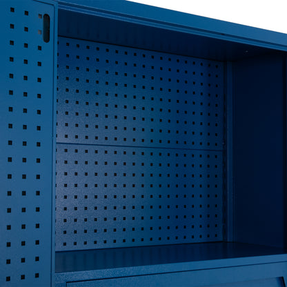 PROFESSIONAL HEAVY DUTY STORAGE CABINET BRUTE HM6639 METAL IN BLUE 100x50x180Hcm.