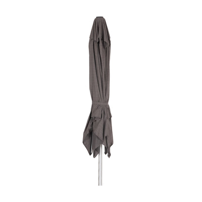 RPOFESSIONAL UMBRELLA 3x3m GLADELL HM6604.01 GREY SHADE-ANODIZED ALUMINUM