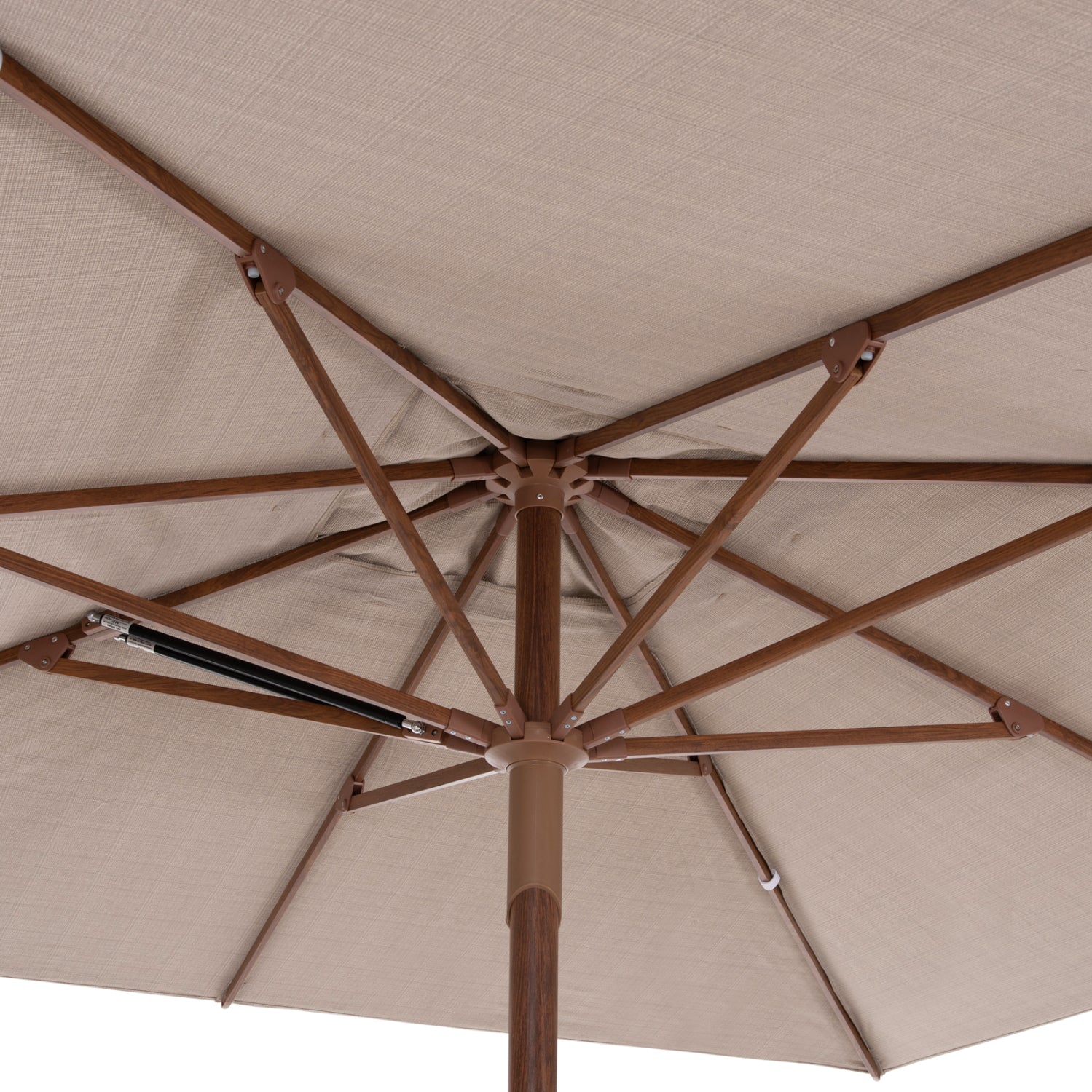 PROFESSIONAL UMBRELLA 3x3m GLADELL HM6604.02 BEIGE SHADE-HEAT TRANSFER ALUMINUM