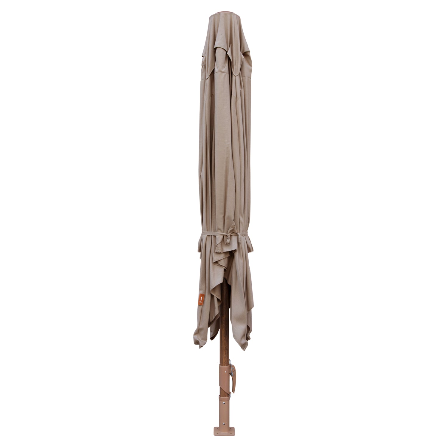 PROFESSIONAL UMBRELLA 4x4m GLADELL HM6605.02 HEAT TRANSFER ALUMINUM--ACRYLIC SHADE IN SAND BEIGE