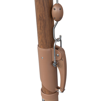 PROFESSIONAL UMBRELLA 4x4m GLADELL HM6605.02 HEAT TRANSFER ALUMINUM--ACRYLIC SHADE IN SAND BEIGE