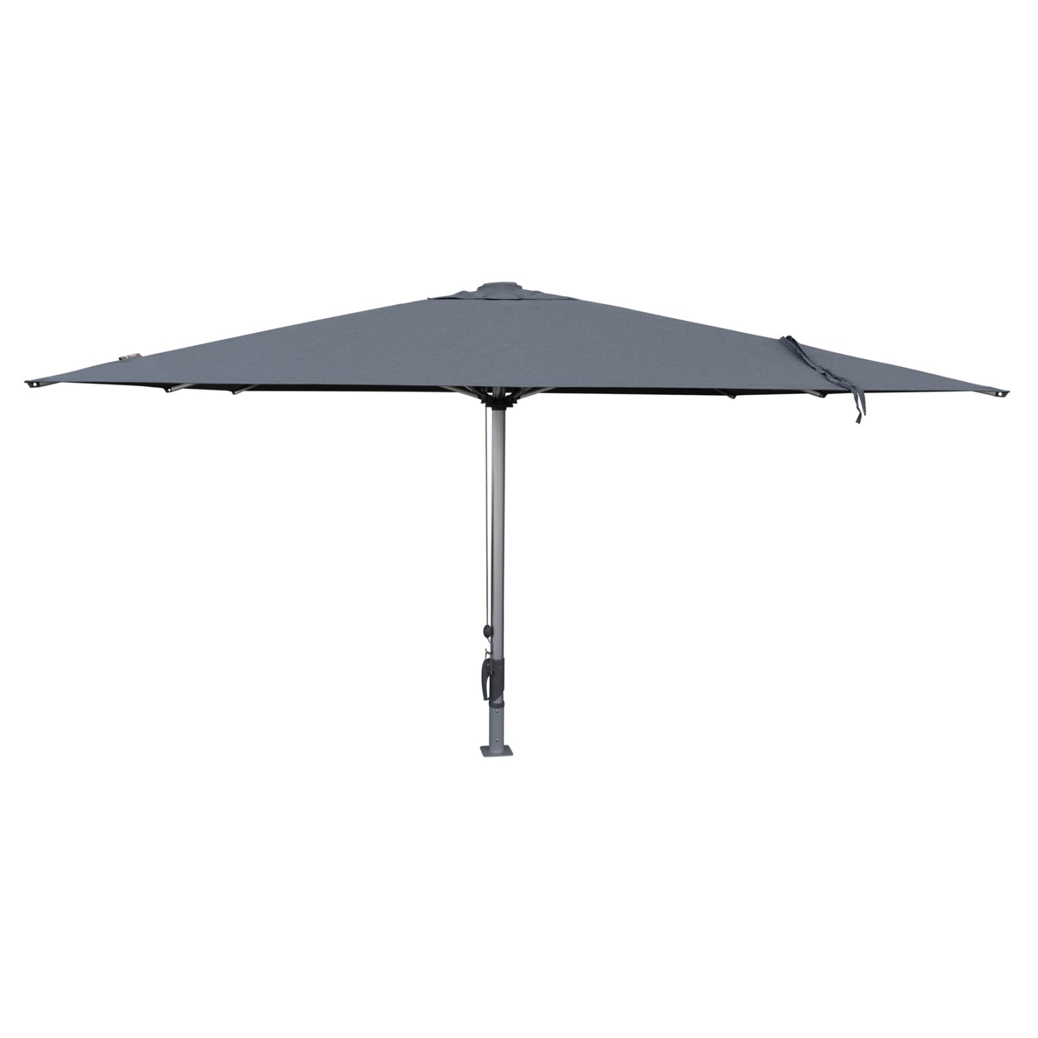 PROFESSIONAL UMBRELLA 4x4x3.55Hm GLADELL HM6605.01 ANODIZED ALUMINUM--ACRYLIC SHADE IN GREY