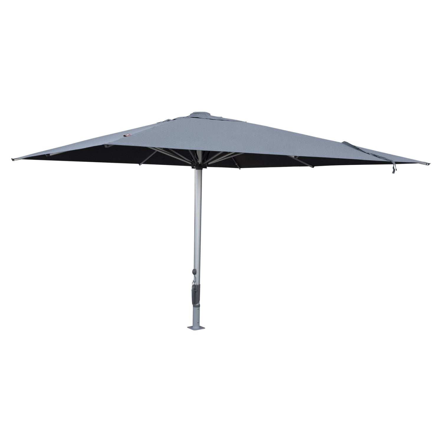 PROFESSIONAL UMBRELLA 4x4x3.55Hm GLADELL HM6605.01 ANODIZED ALUMINUM--ACRYLIC SHADE IN GREY