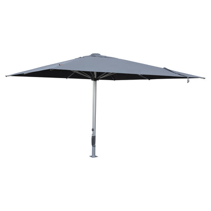 PROFESSIONAL UMBRELLA 4x4x3.55Hm GLADELL HM6605.01 ANODIZED ALUMINUM--ACRYLIC SHADE IN GREY