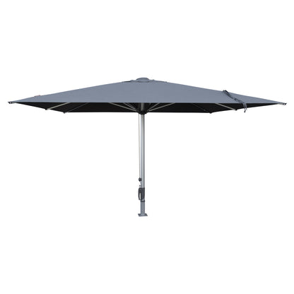 PROFESSIONAL UMBRELLA 4x4x3.55Hm GLADELL HM6605.01 ANODIZED ALUMINUM--ACRYLIC SHADE IN GREY