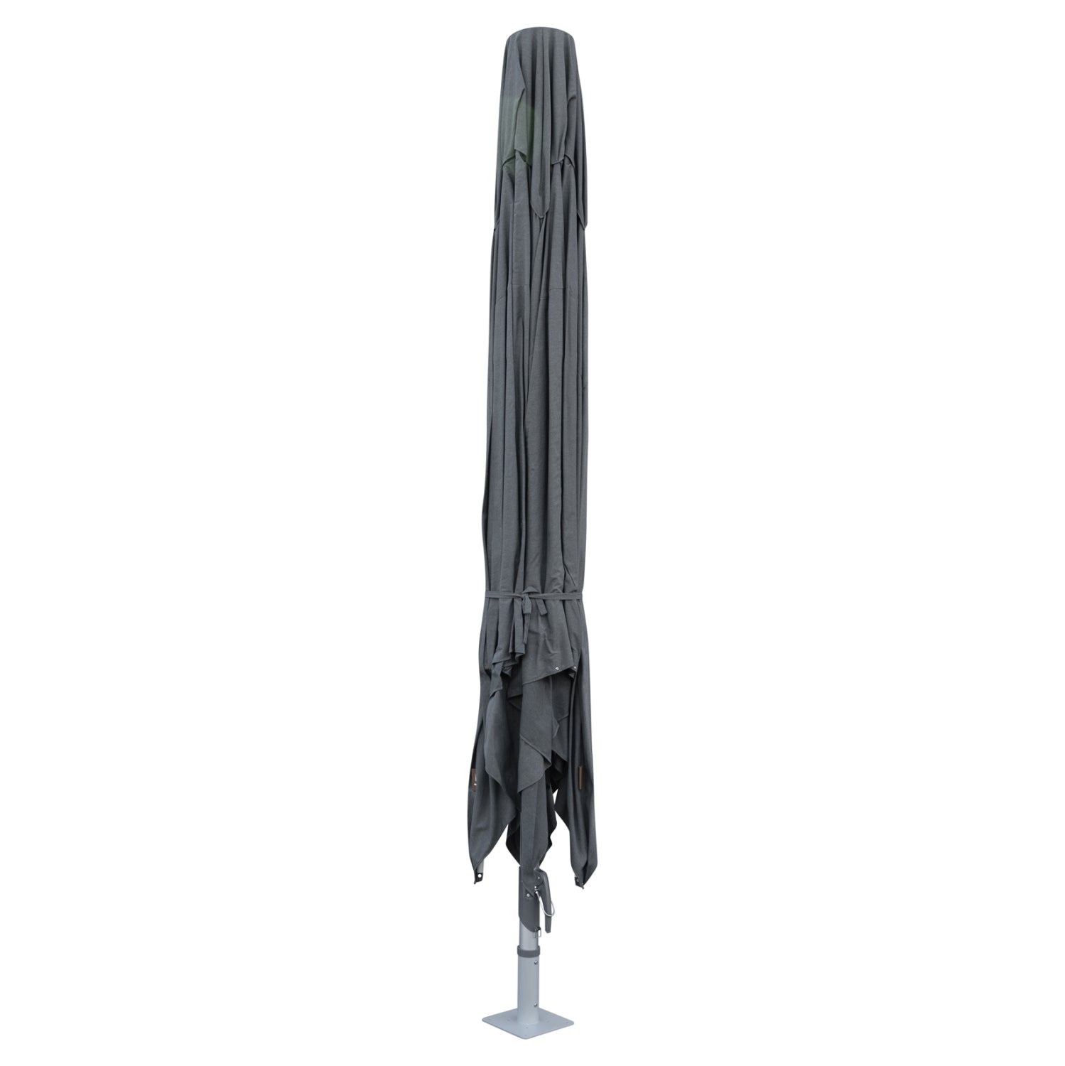 PROFESSIONAL ALUMINUM UMBRELLA 5x5m POLLIN HM6606.01 ACRYLIC SHADE IN GREY