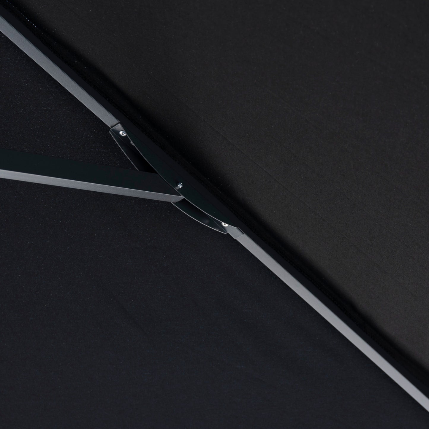 PROFESSIONAL UMBRELLA ALU TELESCOPIC HM6031.03 4x4x2,95-4Μ WITH BLACK ACRYLIC CLOTH