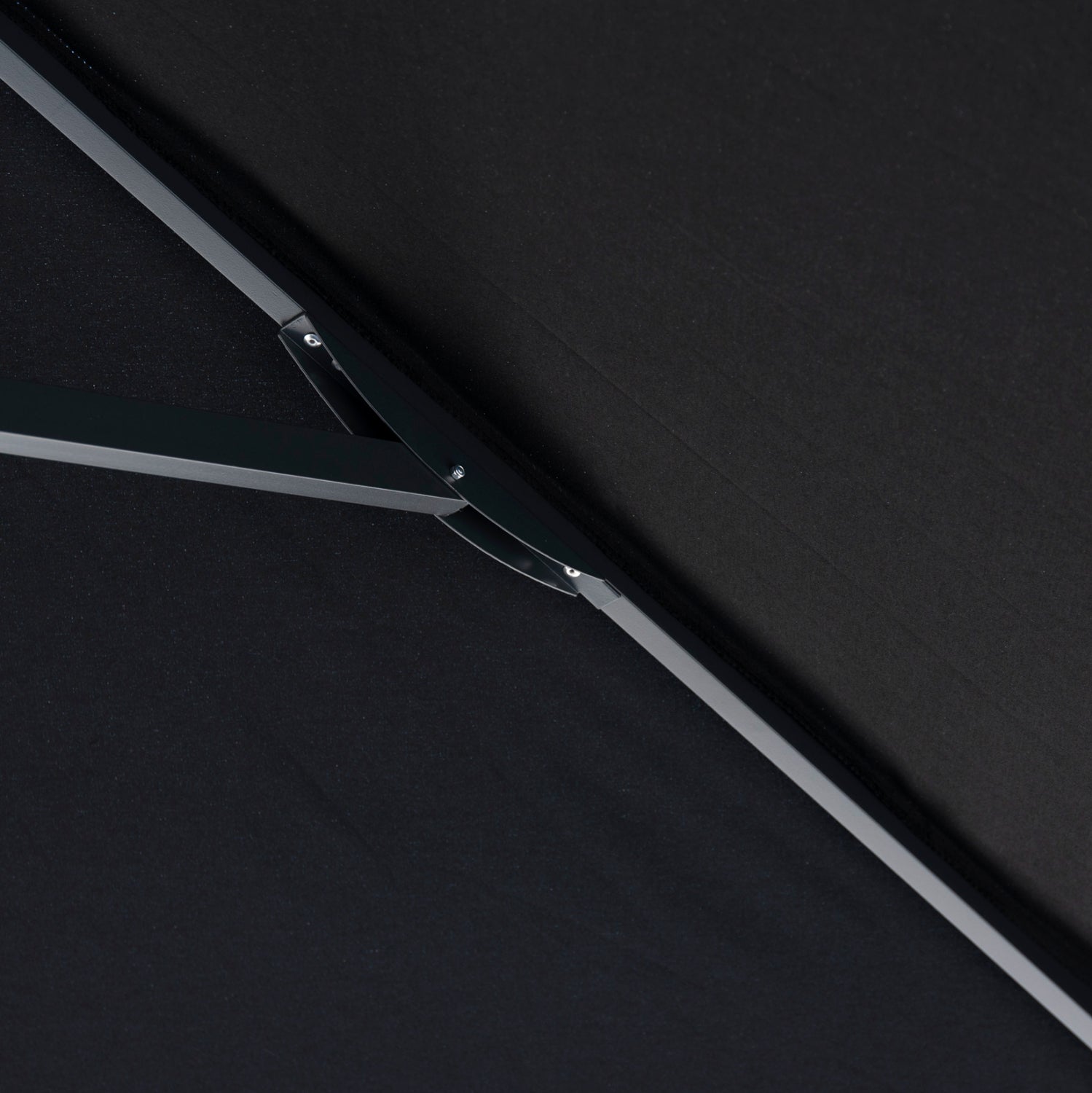 PROFESSIONAL UMBRELLA ALU TELESCOPIC HM6031.03 4x4x2,95-4Μ WITH BLACK ACRYLIC CLOTH
