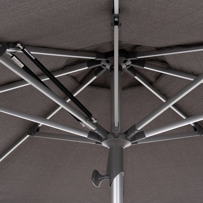 PROFESSIONAL UMBRELLA Φ3,00m GLADELL HM6603.01 GREY SHADE-ANODIZED ALUMINUM (WITHOUT BASE)
