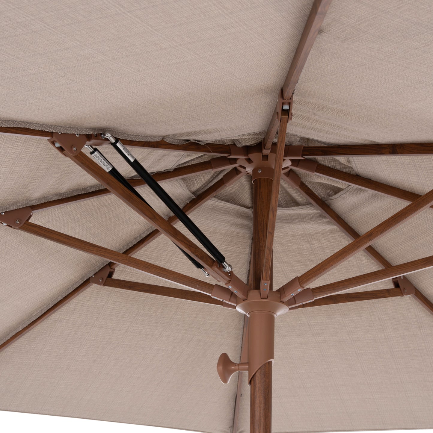 PROFESSIONAL UMBRELLA Φ3,00m GLADELL HM6603.02 BEIGE SHADE-HEAT TRANSFER ALUMINUM (WITHOUT BASE)