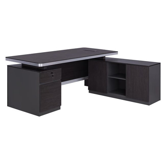 Professional office right corner HM2092R Rosewood 180x160x76cm