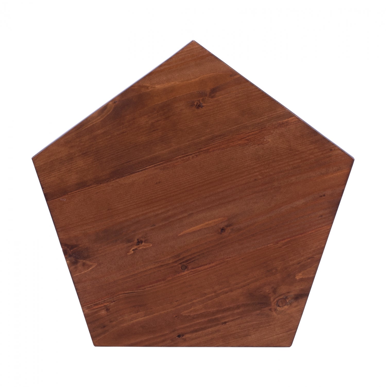 Table Surface 5 corners from solid fir in walnut color 60x57x4 cm