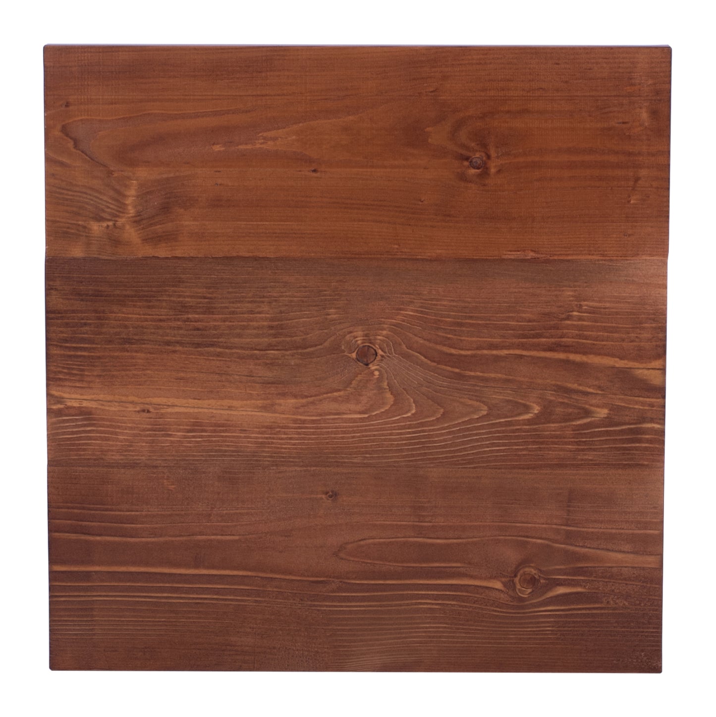 Table Surface from solid fir wood in walnut 60x60x4 cm