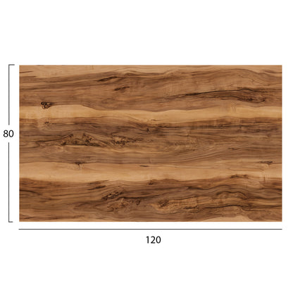 HPL TABLETOP HM5840.30 RECTANGULAR IN INDIAN SHEESHAM 120x80cm.