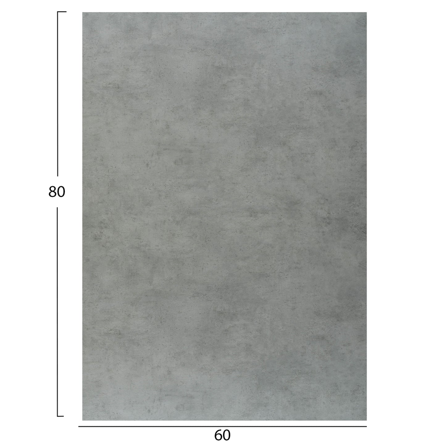 HPL TABLETOP HM6350.32 RECTANGULAR IN CEMENT COLOR 60X80cm