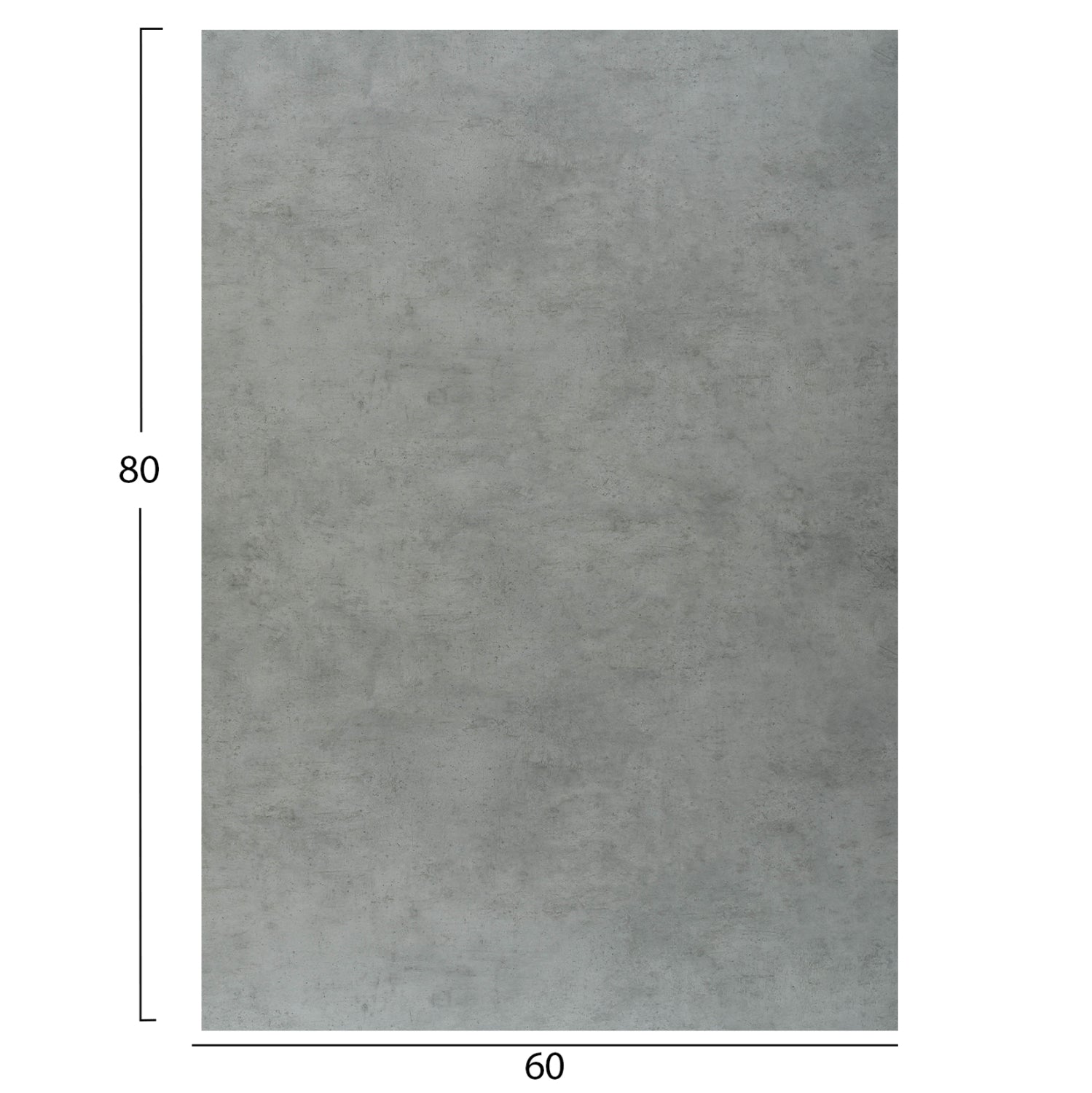 HPL TABLETOP HM6350.32 RECTANGULAR IN CEMENT COLOR 60X80cm