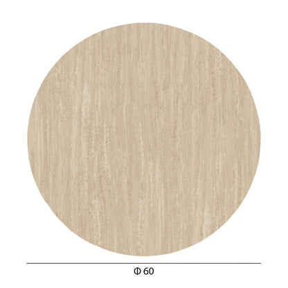 HPL TABLETOP HM5841.35 ROUND IN TRAVERTINE STONE Φ60cm.