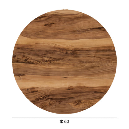 HPL TABLETOP HM5841.30 ROUND IN INDIAN SHESHAM Φ60cm.