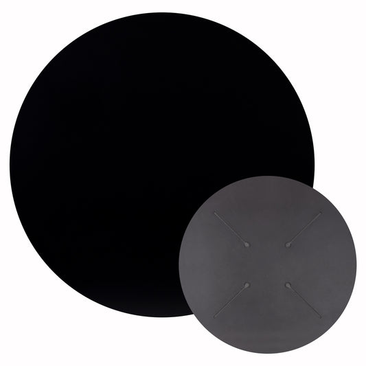 HPL TABLETOP HM5841.21 ROUND IN BLACK Φ60cm.