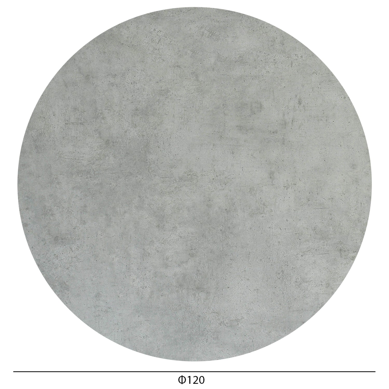 HPL TABLETOP HM6351.32 ROUND IN CEMENT Φ120cm.