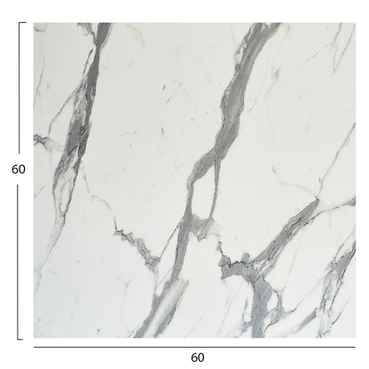 HPL TABLETOP HM5837.31 SQUARE IN WHITE MARBLE COLOR 60X60cm