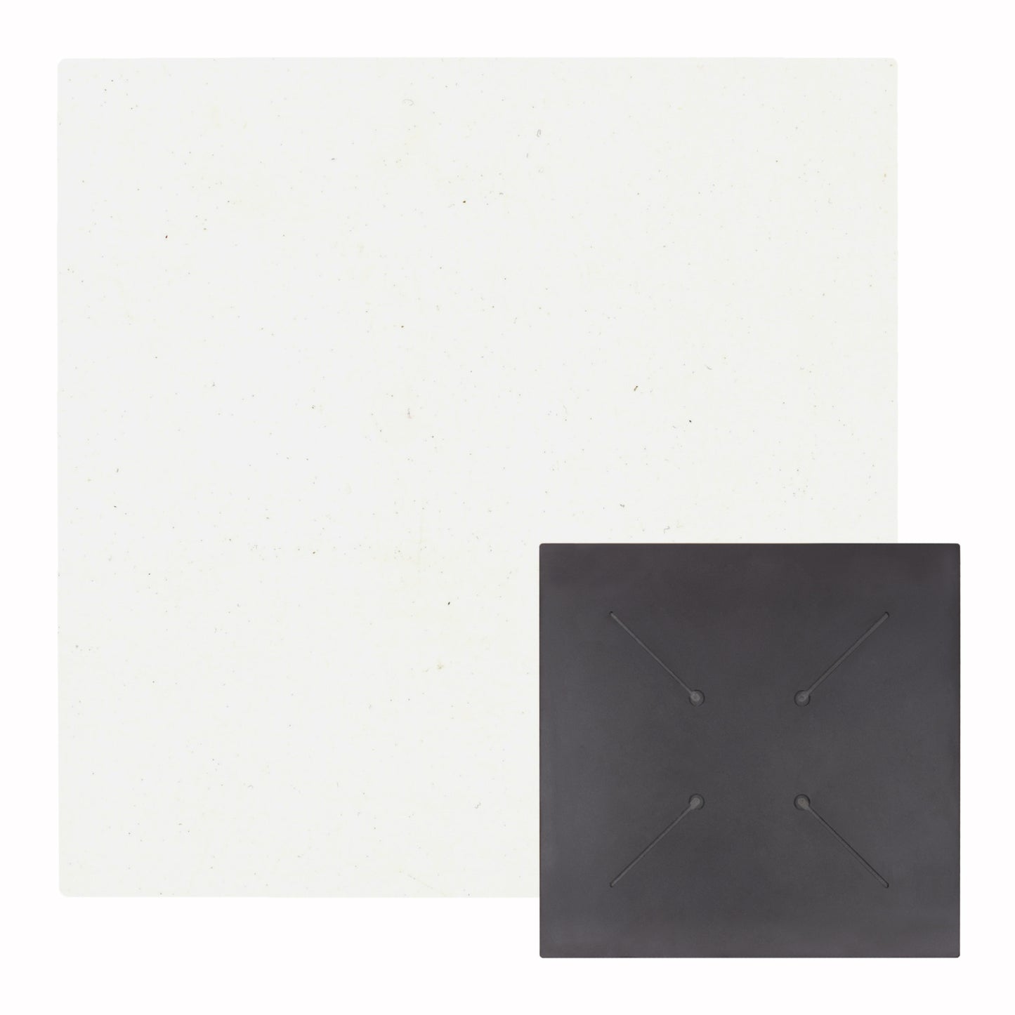 HPL TABLETOP HM5837.23 SQUARE IN WHITE COLOR 60X60cm