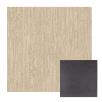 SQUARE HPL TABLETOP HM5838.35 TRAVERTINE STONE 70x70cm.