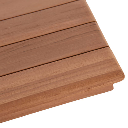 TABLETOP RECTANGULAR HM18138 TEAK WOOD--NATURAL COLOR 120x80x4(thickness)cm.
