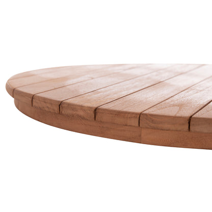 TABLETOP ROUND HM18132 TEAK WOOD--NATURAL COLOR Φ60x4(thickness)cm.