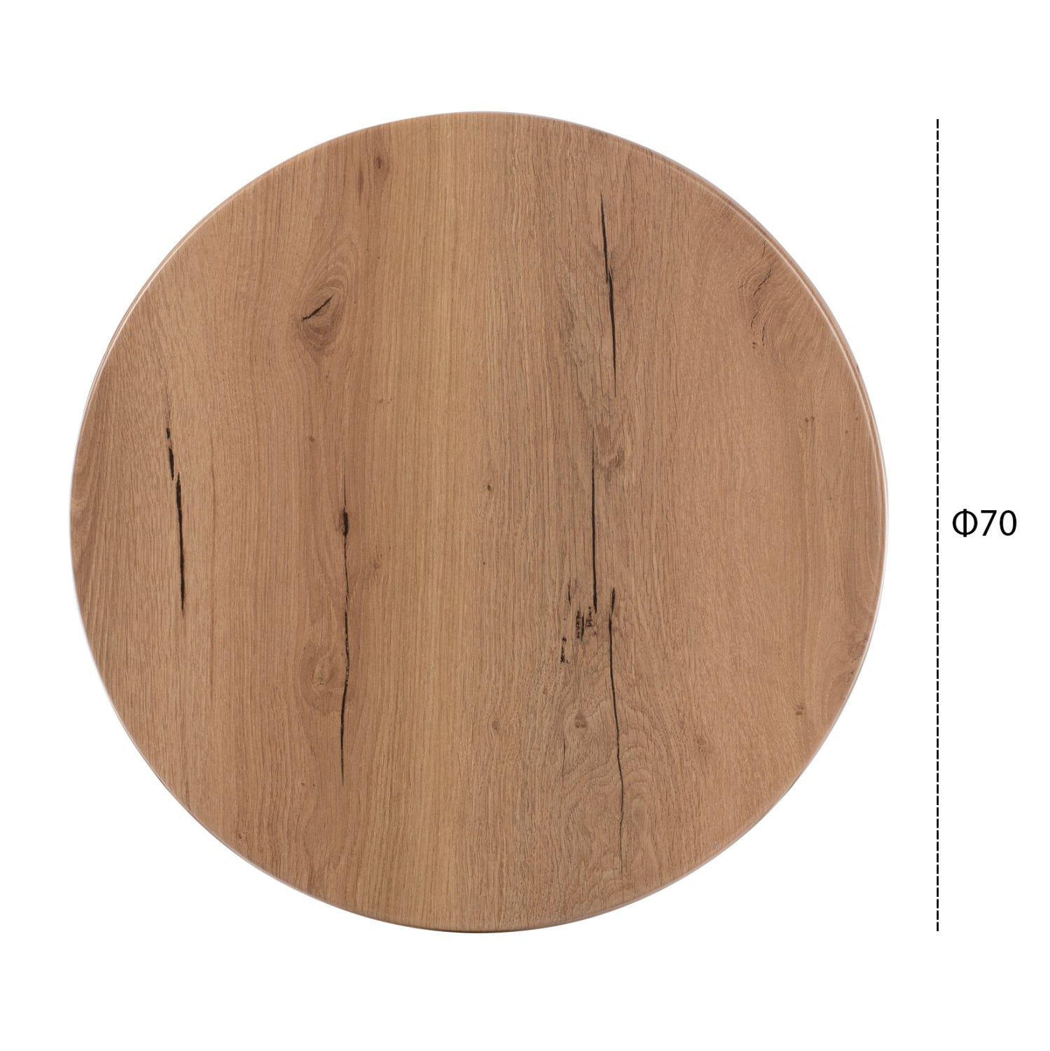 TABLETOP ROUND HM5228.14 WERZALIT IN NATURAL WOOD COLOR Φ70