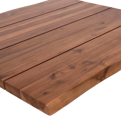 TABLETOP SQUARE HM6300.01 SOLID ACACIA WOOD IN NATURAL COLOR--80x80x3.5 (thickness) cm.