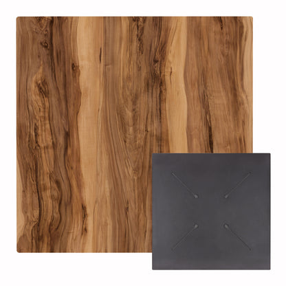 SQUARE HPL TABLETOP HM5838.30 INDIAN SHEESHAM 70x70cm.