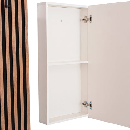 ENTRYWAY FURNITURE SET WITH MIRROR MYLES HM18080.01 MELAMINE IN SONAMA-WHITE 100x37x200Hcm.