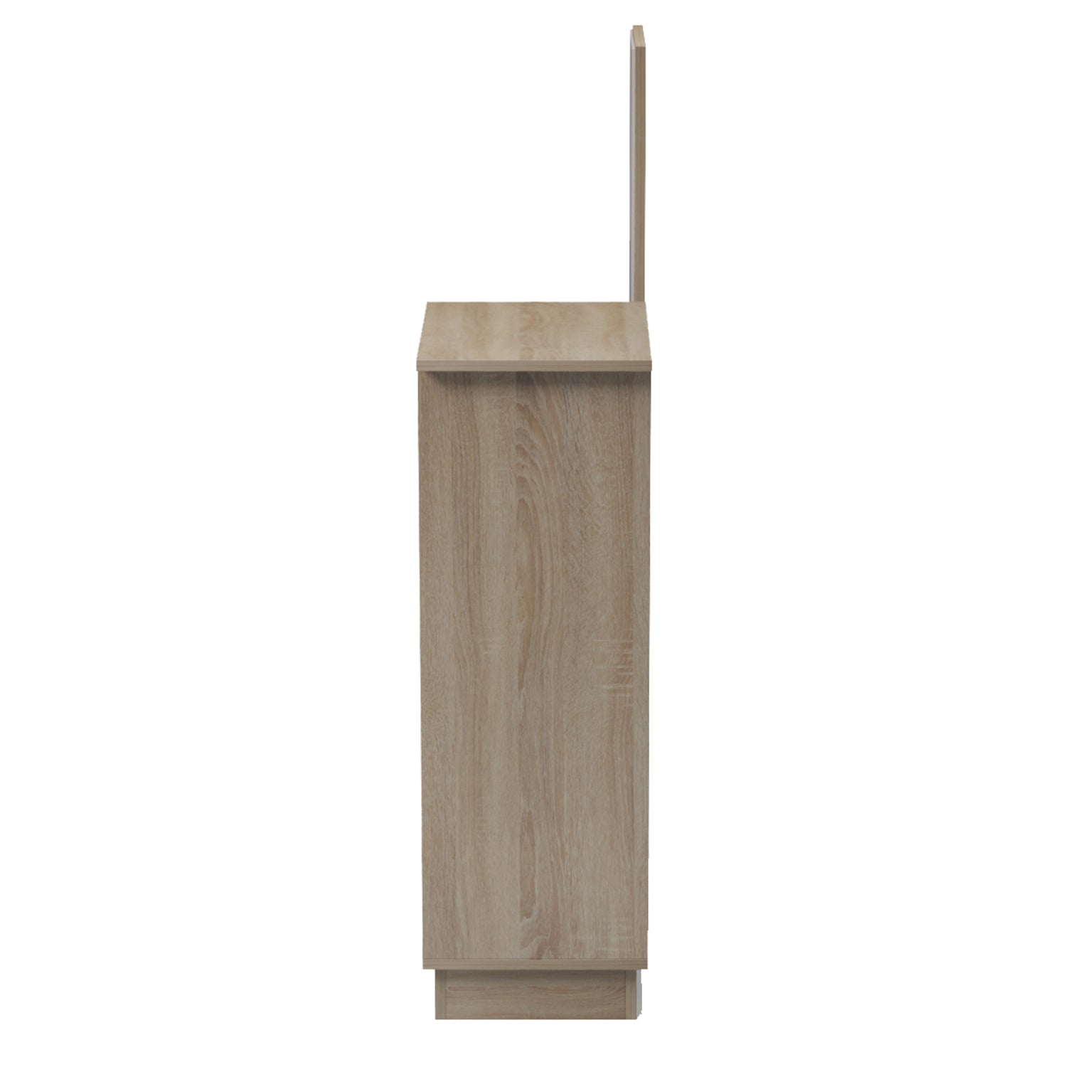 ENTRANCE FURNITURE WITH WALL MIRROR SONG HM18379.01 MELAMINE IN SONAMA 80x30x90Hcm