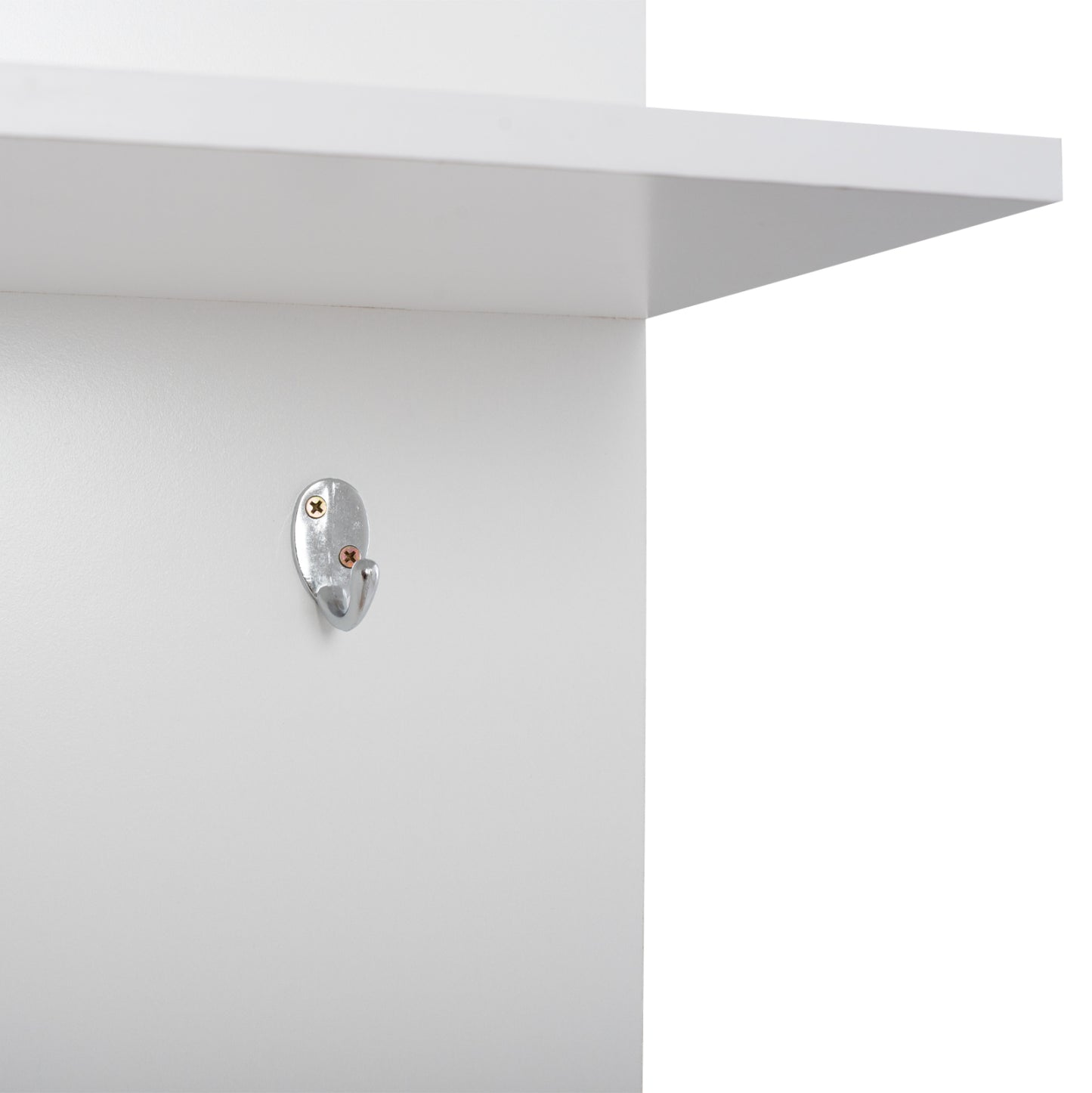 Entryway Furniture with mirror Janice HM2264 Sonama White 70,3x37,1x181,8 cm.