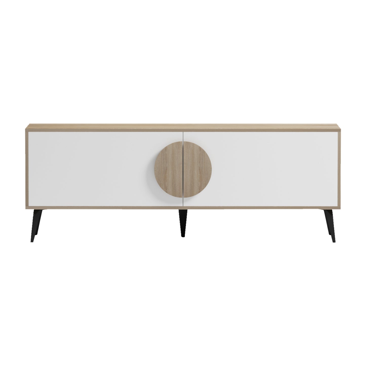 TV FURNITURE SAVORE HM18369.11 MELAMINE IN SONAMA/WHITE 140Χ35.5Χ51Hcm.