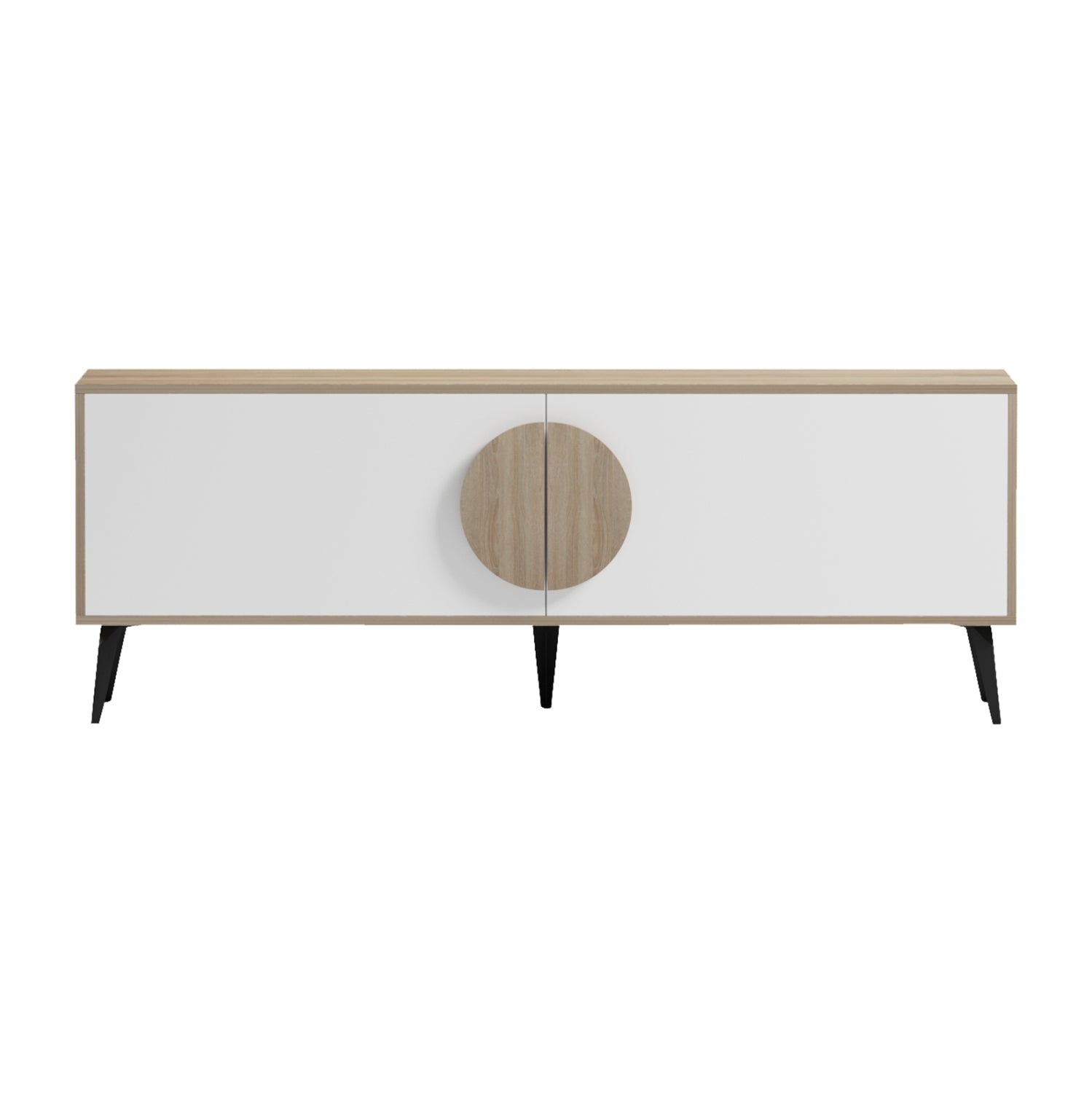 TV FURNITURE SAVORE HM18369.11 MELAMINE IN SONAMA/WHITE 140Χ35.5Χ51Hcm.