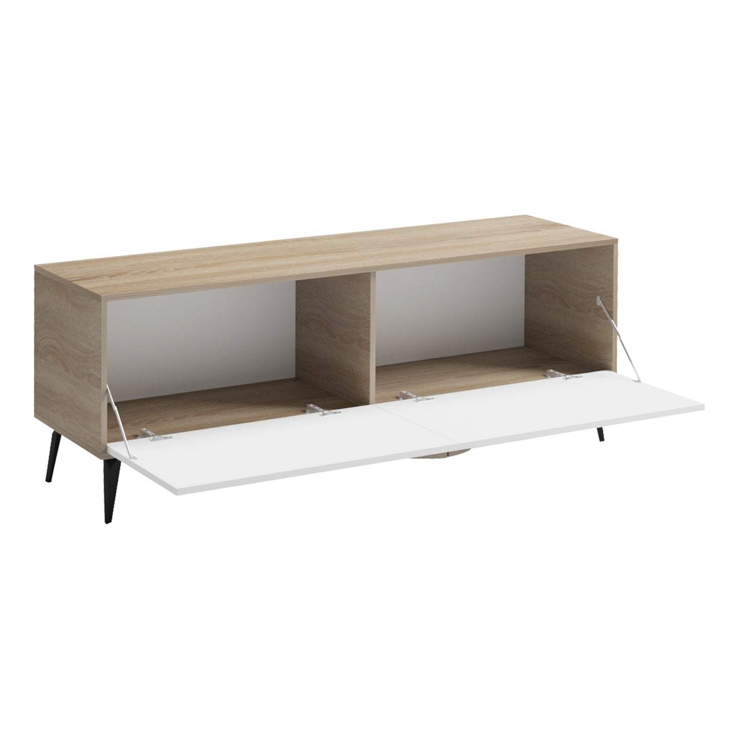 TV FURNITURE SAVORE HM18369.11 MELAMINE IN SONAMA/WHITE 140Χ35.5Χ51Hcm.