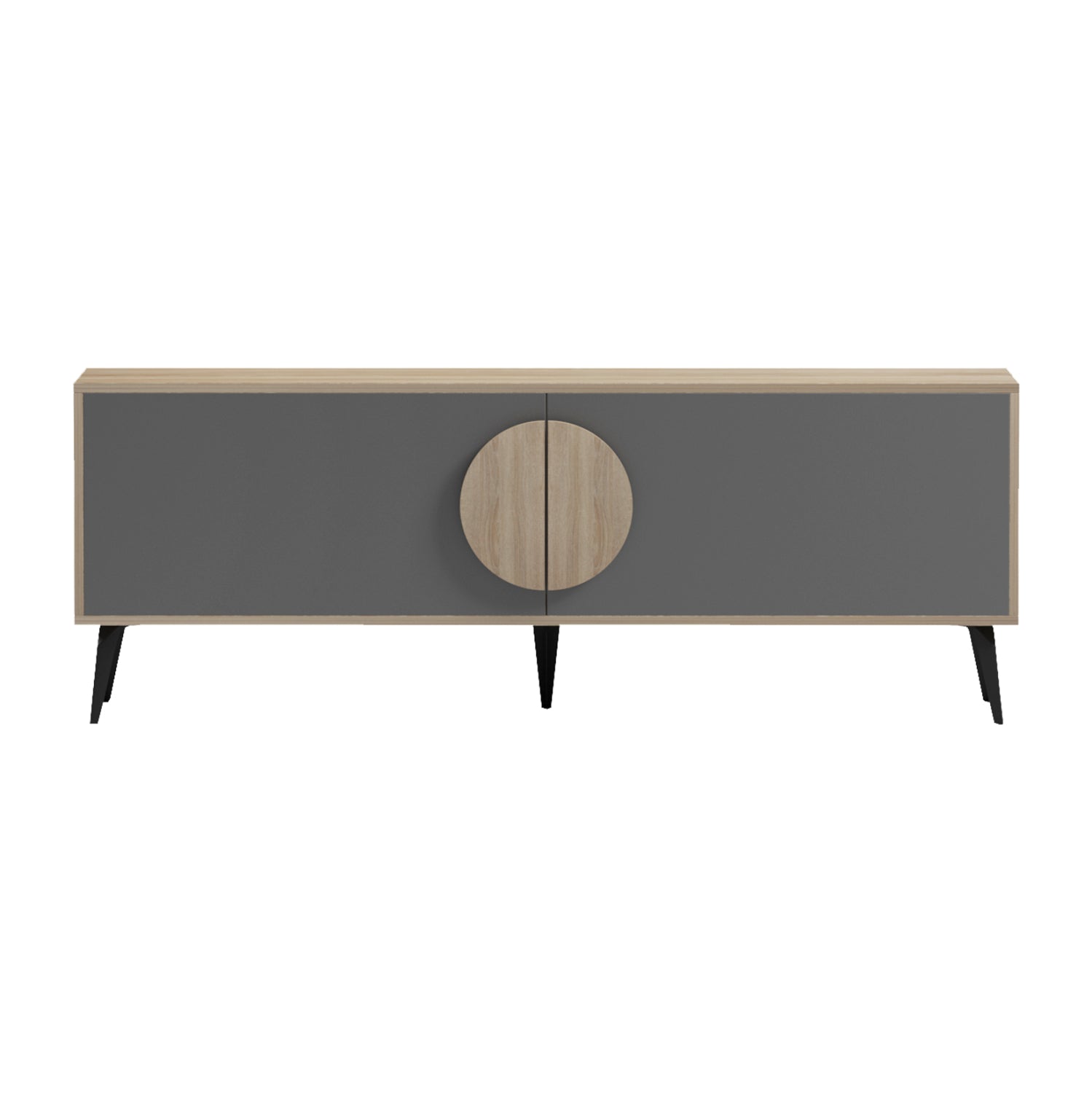 TV FURNITURE SAVORE HM18369.13 MELAMINE IN SONAMA/GREY 140Χ35.5Χ51Hcm.