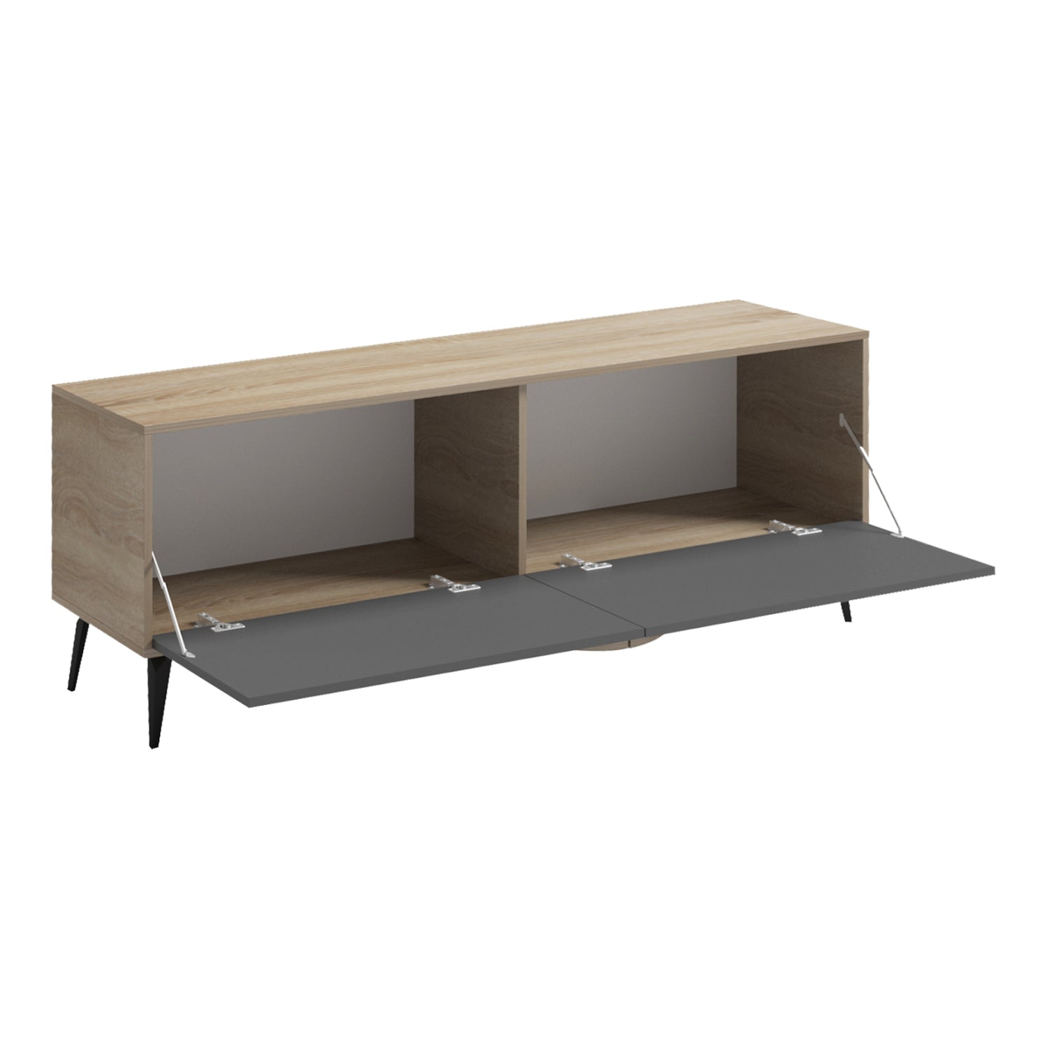 TV FURNITURE SAVORE HM18369.13 MELAMINE IN SONAMA/GREY 140Χ35.5Χ51Hcm.