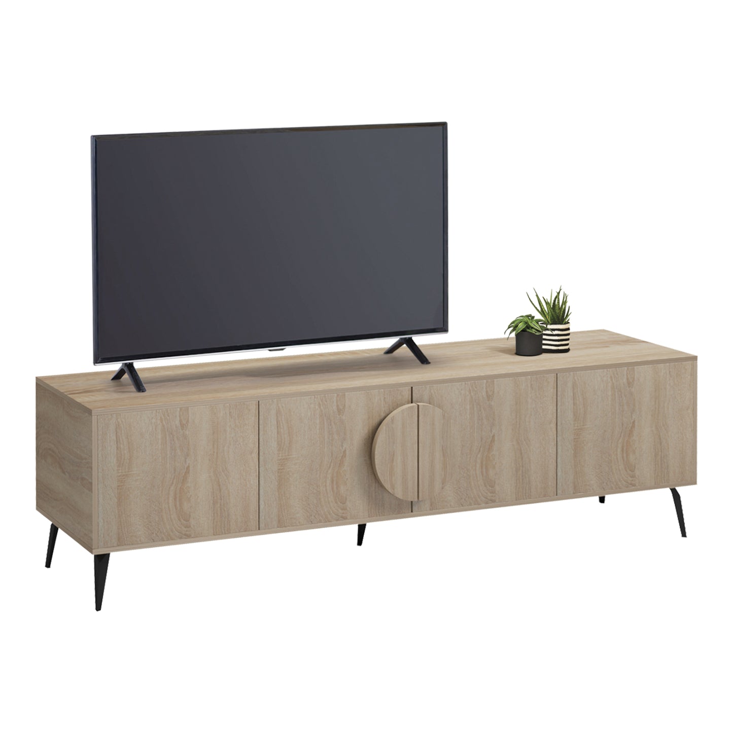 TV FURNITURE SAVORE HM18370.01 MELAMINE SONAMA 180Χ35.5Χ51Hcm.