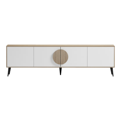 TV FURNITURE SAVORE HM18370.11 MELAMINE SONAMA-WHITE 180Χ35.5Χ51Hcm.