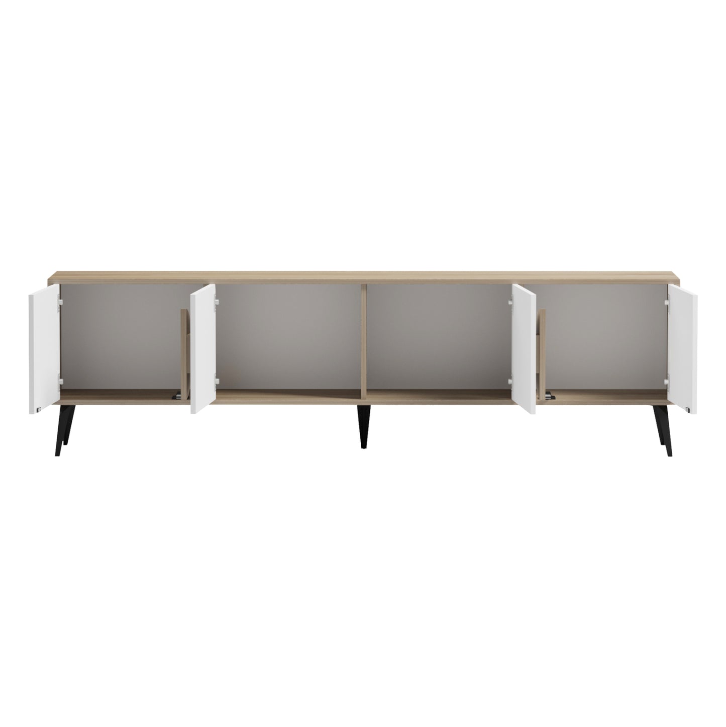 TV FURNITURE SAVORE HM18370.11 MELAMINE SONAMA-WHITE 180Χ35.5Χ51Hcm.